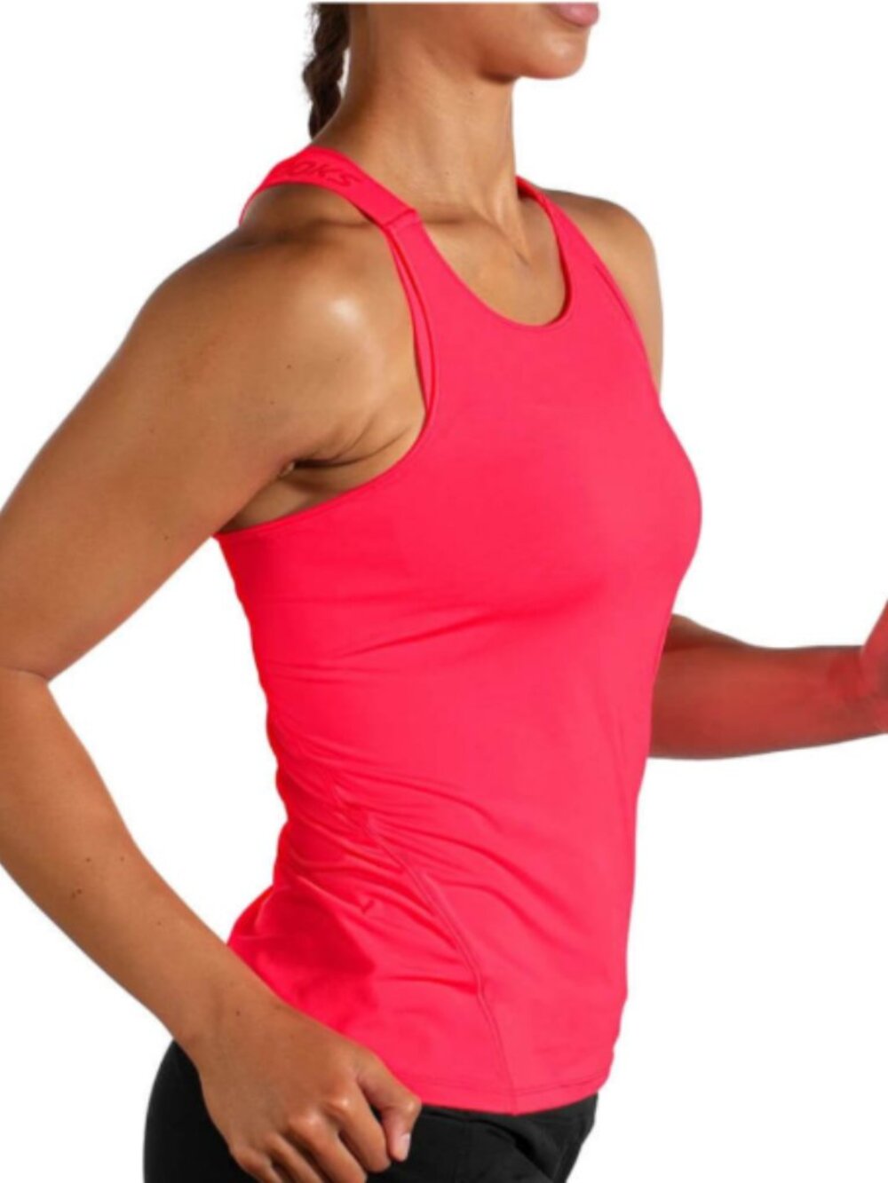 Brooks Women's Fluoro Pink Pick Up Tank Top NWT